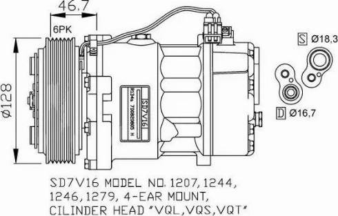 NRF 32168G - Компрессор кондиционера autospares.lv
