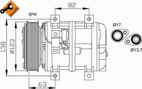 NRF 32112G - Компрессор кондиционера autospares.lv