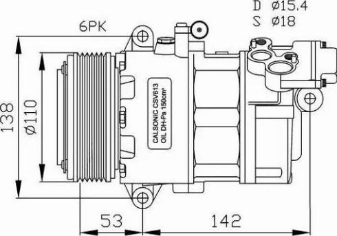 NRF 32184G - Компрессор кондиционера autospares.lv