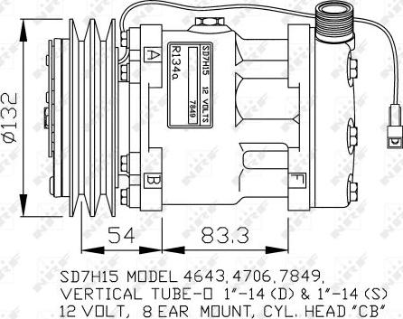 NRF 32130G - Компрессор кондиционера autospares.lv