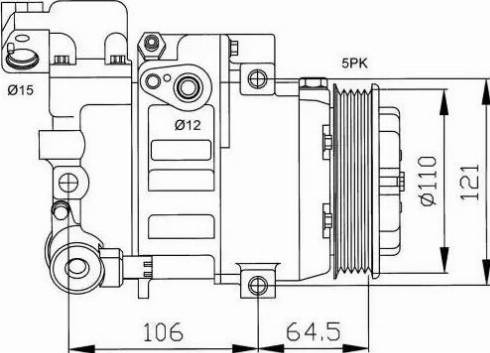 NRF 32175G - Компрессор кондиционера autospares.lv