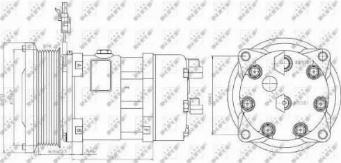 NRF 32884G - Компрессор кондиционера autospares.lv