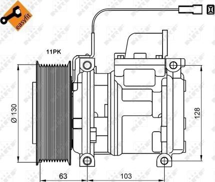 NRF 32829 - Компрессор кондиционера autospares.lv