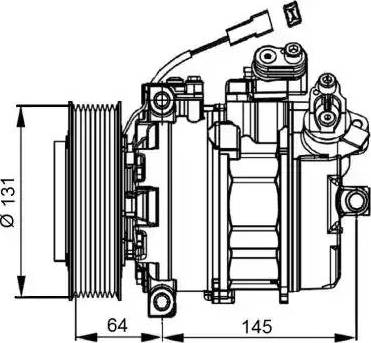 NRF 32821G - Компрессор кондиционера autospares.lv