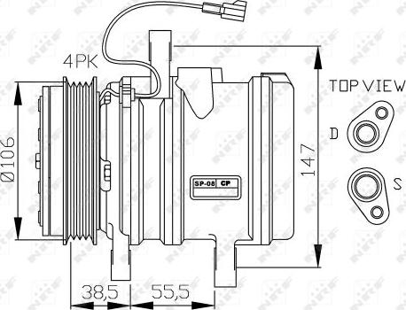 NRF 32871G - Компрессор кондиционера autospares.lv