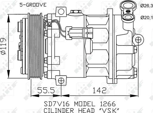 NRF 32269 - Компрессор кондиционера autospares.lv