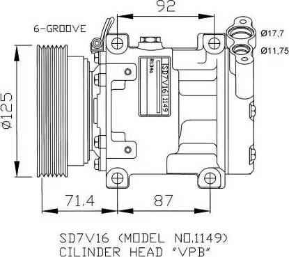 NRF 32267G - Компрессор кондиционера autospares.lv