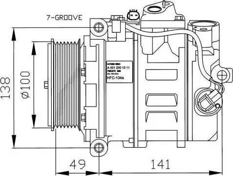 NRF 32216G - Компрессор кондиционера autospares.lv