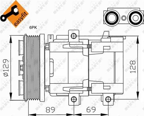 NRF 32212 - Компрессор кондиционера autospares.lv