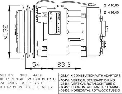 NRF 32282G - Компрессор кондиционера autospares.lv