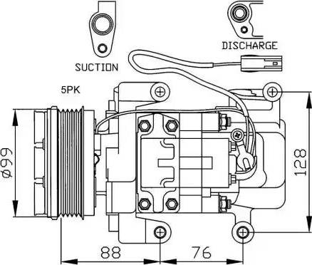 NRF 32234G - Компрессор кондиционера autospares.lv