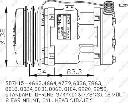 NRF 32238G - Компрессор кондиционера autospares.lv