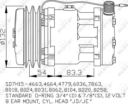 NRF 32238 - Компрессор кондиционера autospares.lv