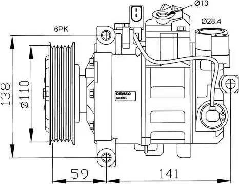 NRF 32229G - Компрессор кондиционера autospares.lv