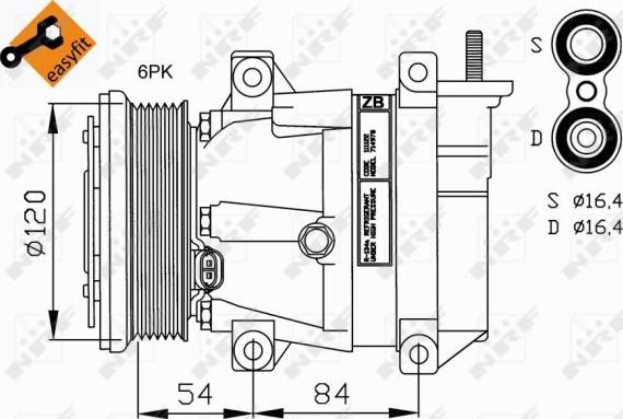 NRF  32220G - Компрессор кондиционера autospares.lv