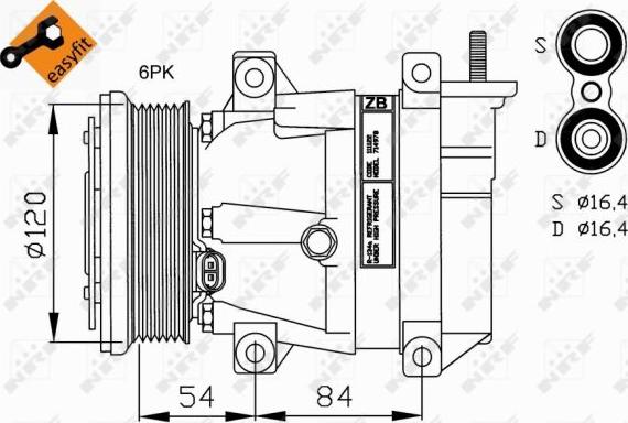 NRF 32220 - Компрессор кондиционера autospares.lv