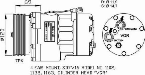 NRF 32228G - Компрессор кондиционера autospares.lv