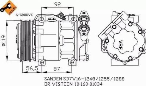 NRF 32271G - Компрессор кондиционера autospares.lv