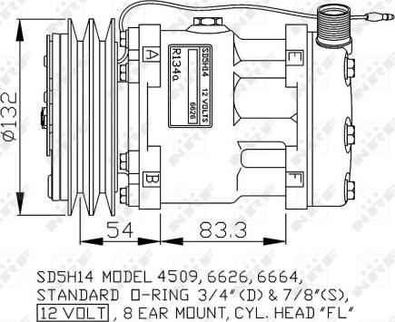 NRF 32798G - Компрессор кондиционера autospares.lv