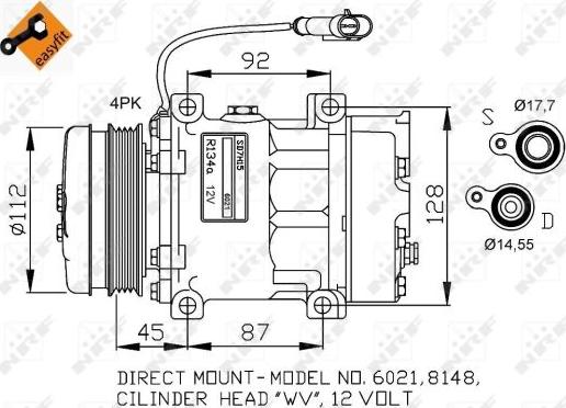 NRF 32759G - Компрессор кондиционера autospares.lv