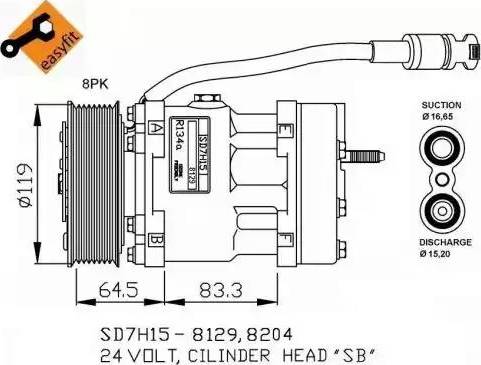 NRF 32751G - Компрессор кондиционера autospares.lv