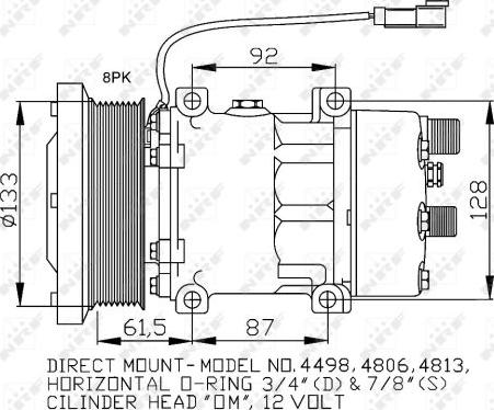 NRF 32758 - Компрессор кондиционера autospares.lv