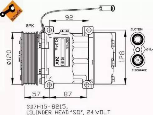 NRF 32752G - Компрессор кондиционера autospares.lv
