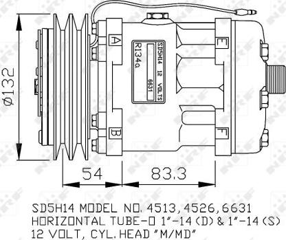 NRF 32760G - Компрессор кондиционера autospares.lv