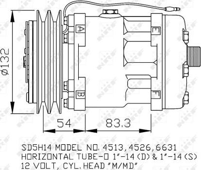 NRF 32760 - Компрессор кондиционера autospares.lv