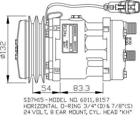 NRF 32708G - Компрессор кондиционера autospares.lv