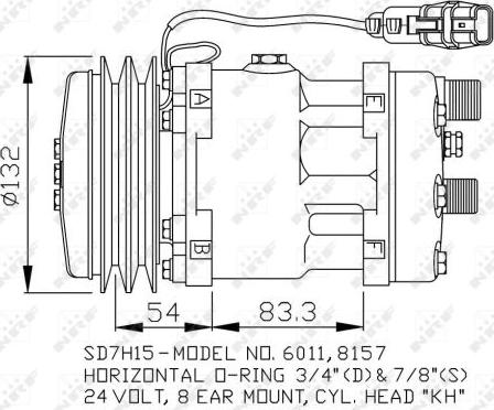 NRF 32708 - Компрессор кондиционера autospares.lv