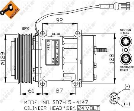 NRF 32780G - Компрессор кондиционера autospares.lv