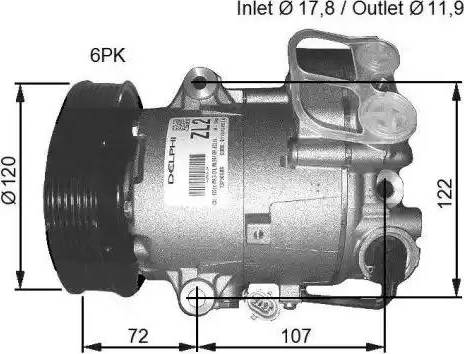 NRF 32782G - Компрессор кондиционера autospares.lv