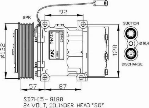 NRF 32733G - Компрессор кондиционера autospares.lv