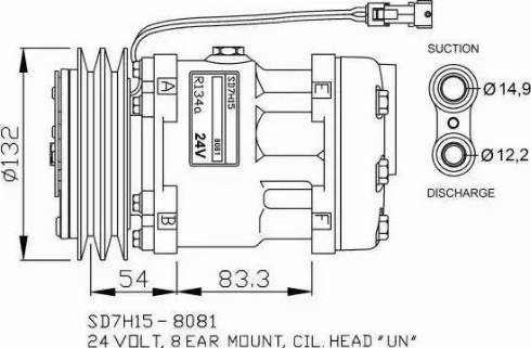 NRF 32732G - Компрессор кондиционера autospares.lv
