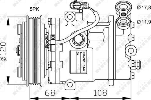 NRF 32775 - Компрессор кондиционера autospares.lv