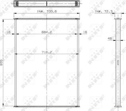 NRF 29564 - Сердцевина радиатора, охлаждение двигателя autospares.lv