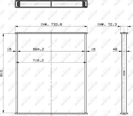 NRF 29563 - Сердцевина радиатора, охлаждение двигателя autospares.lv