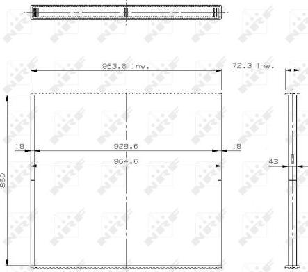 NRF 29587 - Сердцевина радиатора, охлаждение двигателя autospares.lv