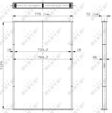 NRF 29698 - Сердцевина радиатора, охлаждение двигателя autospares.lv