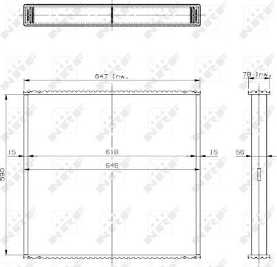 NRF 29606 - Сердцевина радиатора, охлаждение двигателя autospares.lv