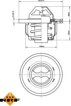 NRF 725150 - Термостат охлаждающей жидкости / корпус autospares.lv