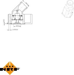 NRF 725115 - Термостат охлаждающей жидкости / корпус autospares.lv