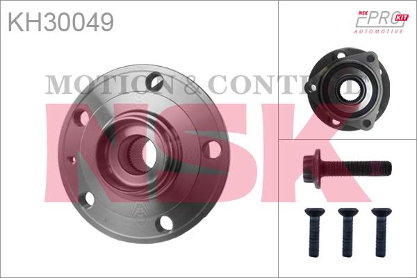 NSK KH30049 - Подшипник ступицы колеса, комплект autospares.lv