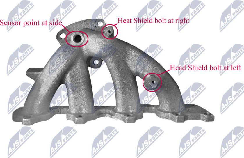 NTY BKWDW001 - Коллектор, система выпуска autospares.lv