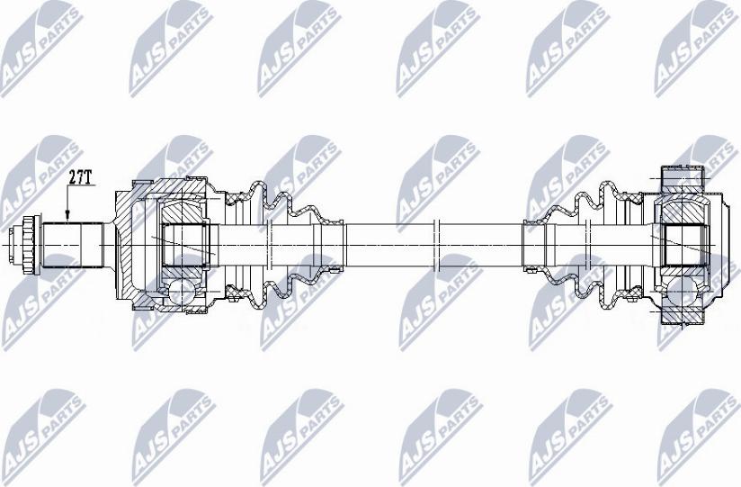 NTY NPW-BM-148 - Приводной вал autospares.lv