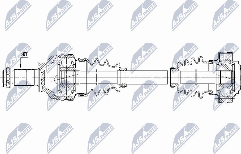 NTY NPW-BM-150 - Приводной вал autospares.lv