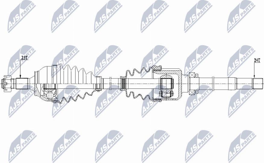 NTY NPW-CT-079 - Приводной вал autospares.lv