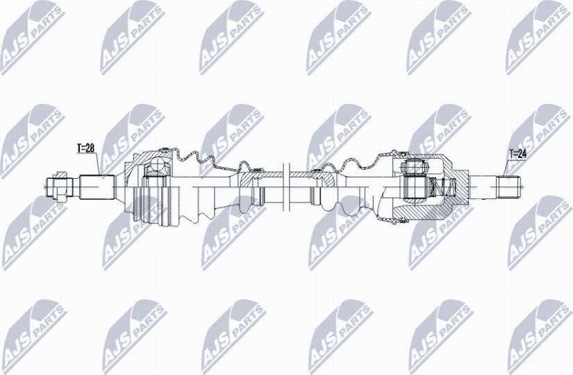 NTY NPW-CT-142 - Приводной вал autospares.lv