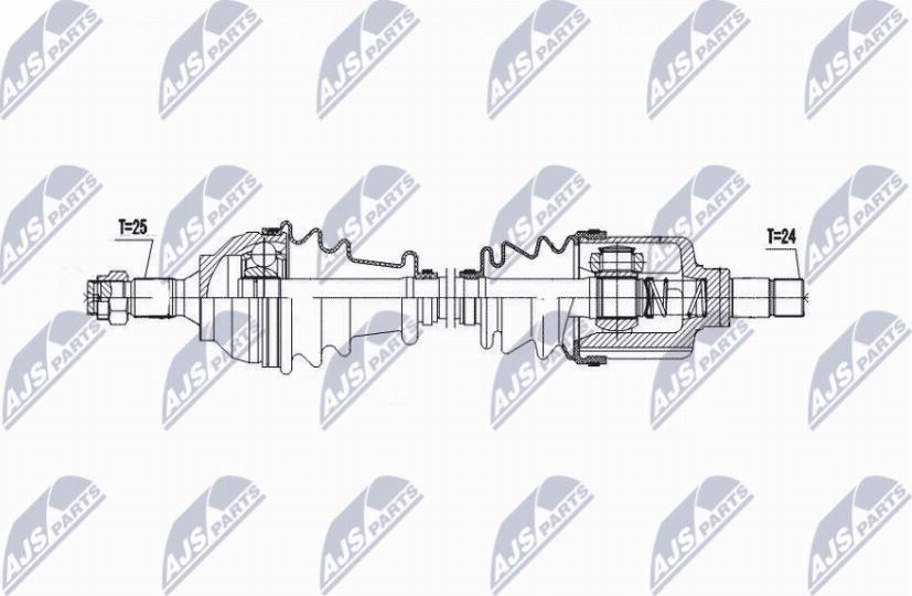 NTY NPW-CT-139 - Приводной вал autospares.lv